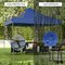 Portable 10x10ft Pop Up Canopy Event Party Tent Adjustable with Wheeled Bag